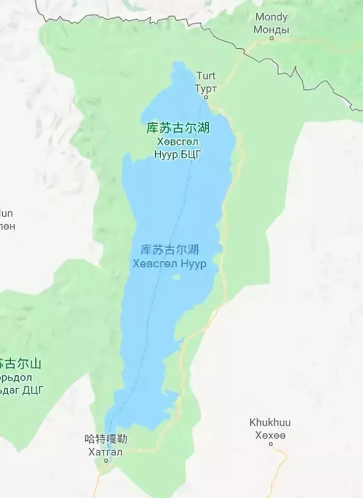 库苏古尔湖地形图图片