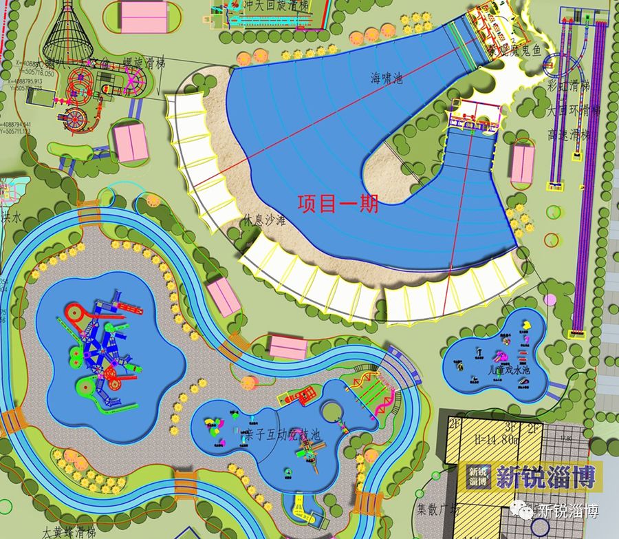 红莲湖欢乐水世界室外乐园区平面图(部分)室内温泉区:包括锶水温泉