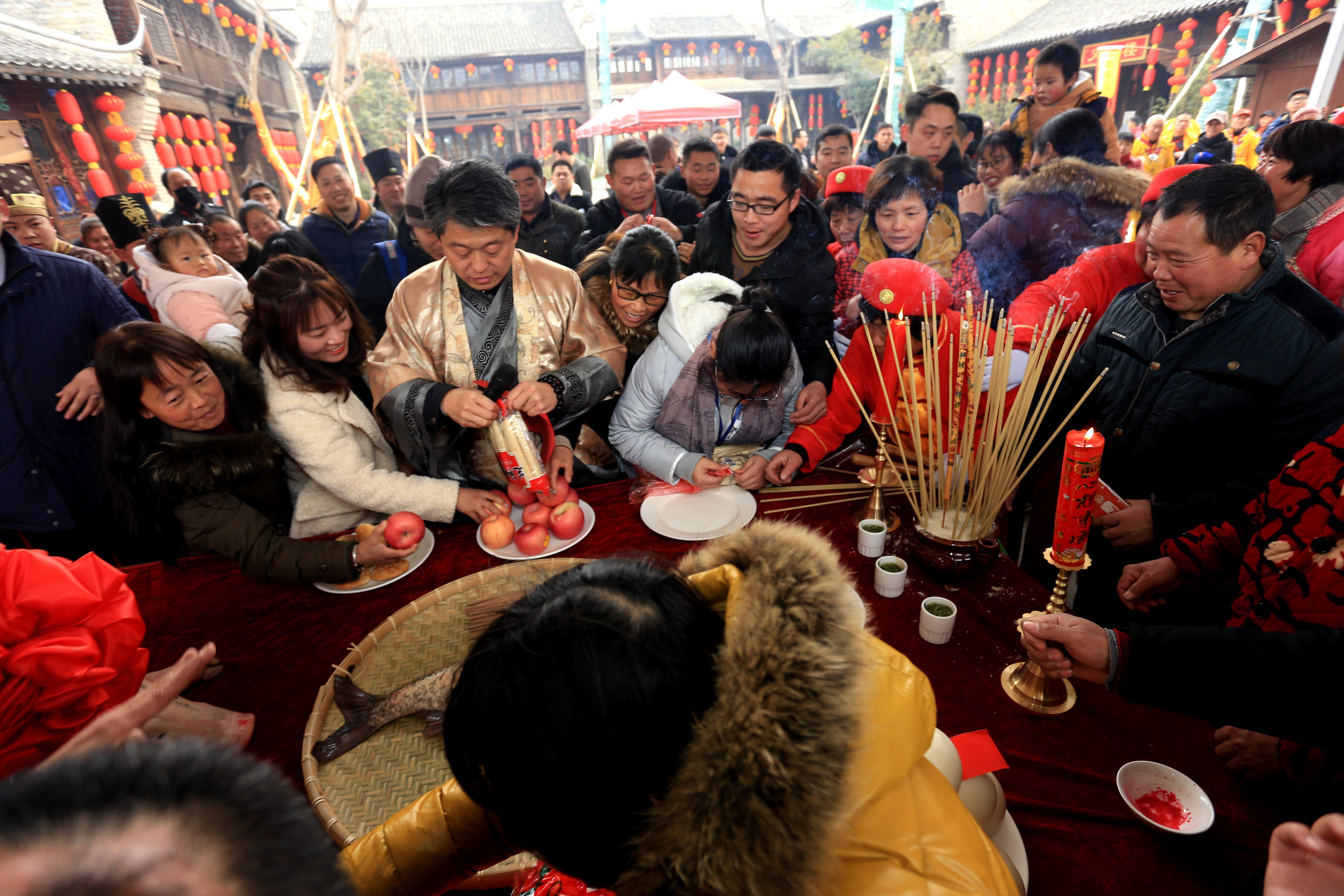 祭灶王的过程图片