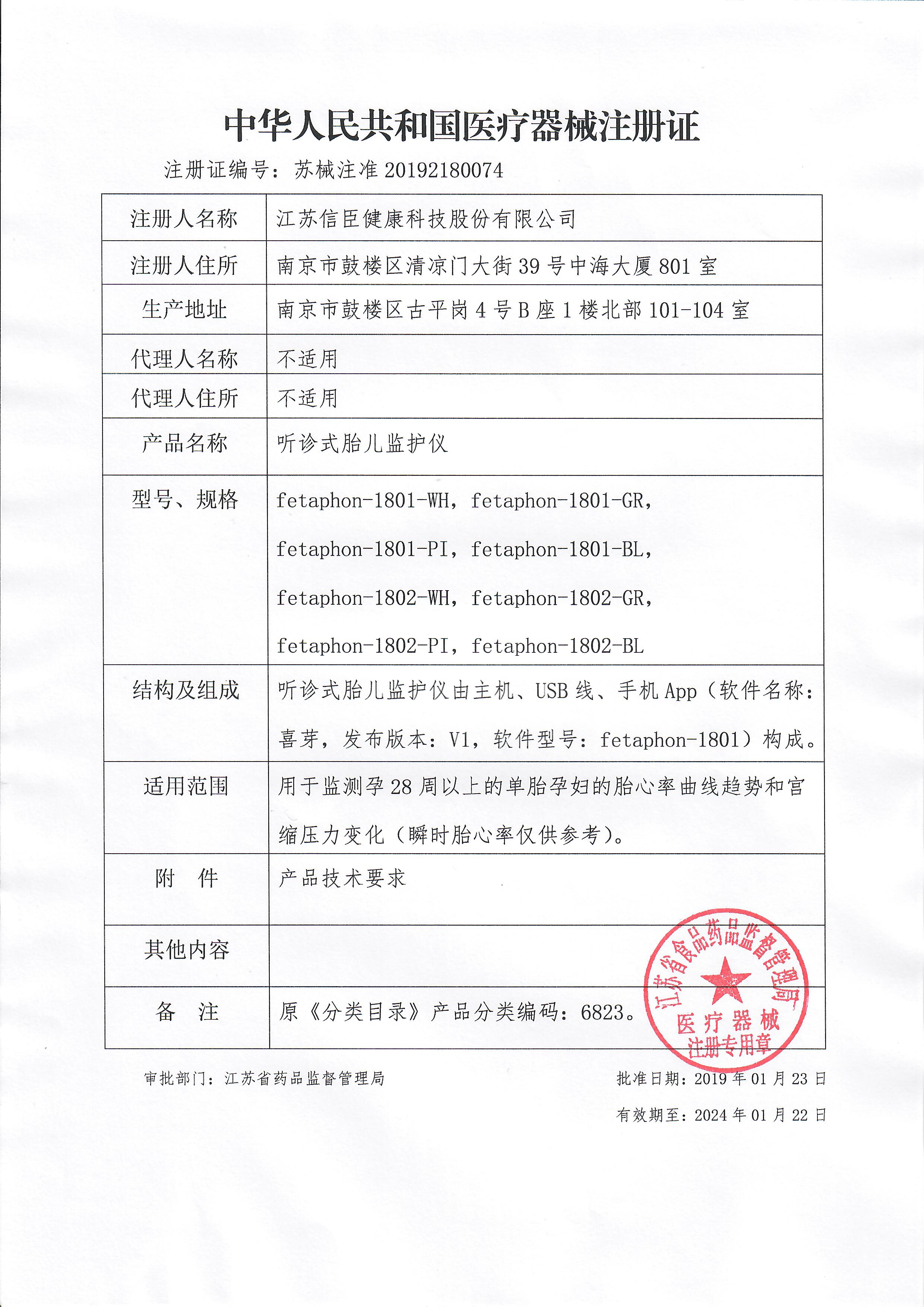 中国医疗器械注册证图片