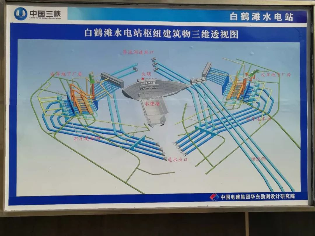 白鹤滩水电站结构图图片