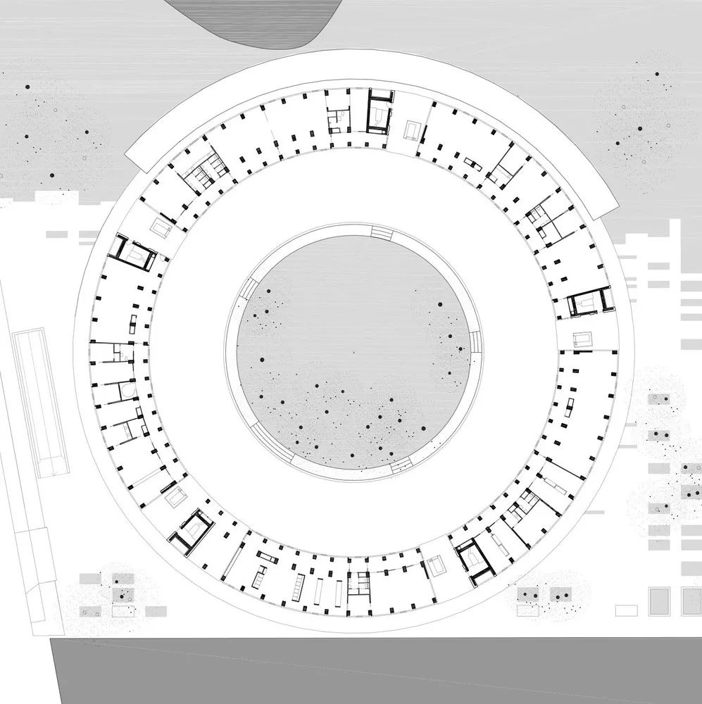 福建土楼平面图cad图片