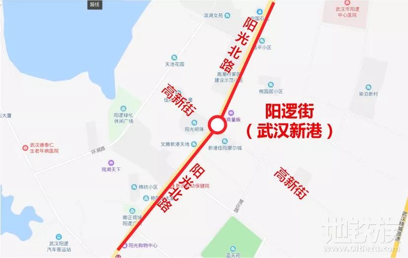 第8站:柴泊湖车站位于潘庙大道和阳光北路交汇处东侧,阳逻中心医院