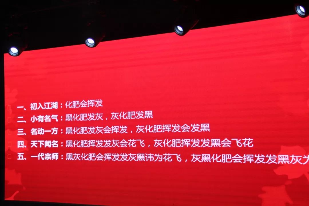 黑化肥灰化肥发灰挥发……这些令人口舌打结的词语也出现在