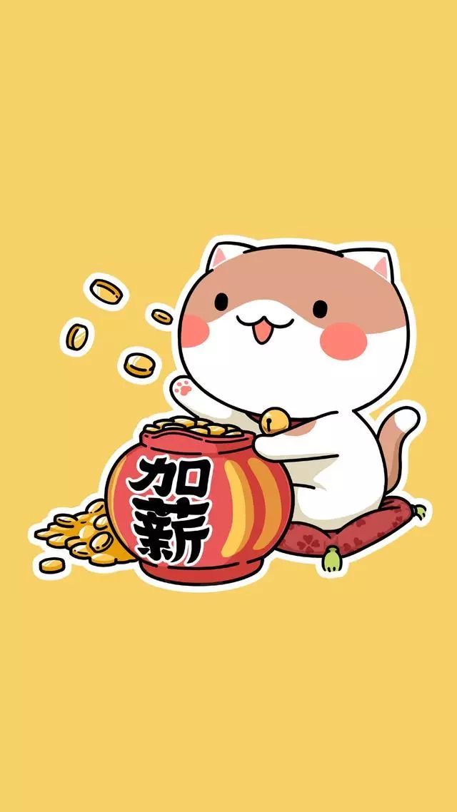 手机壁纸招财猫系列送给您祝您心想事成接好运