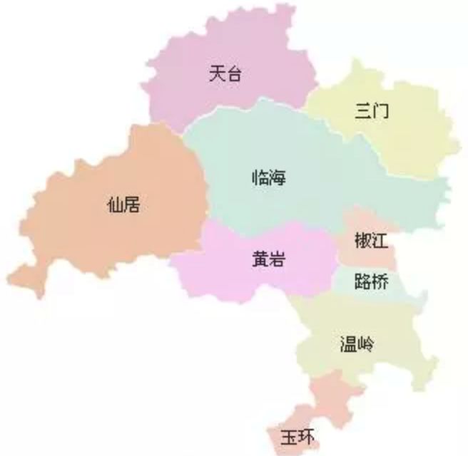 台州市乡镇地图图片