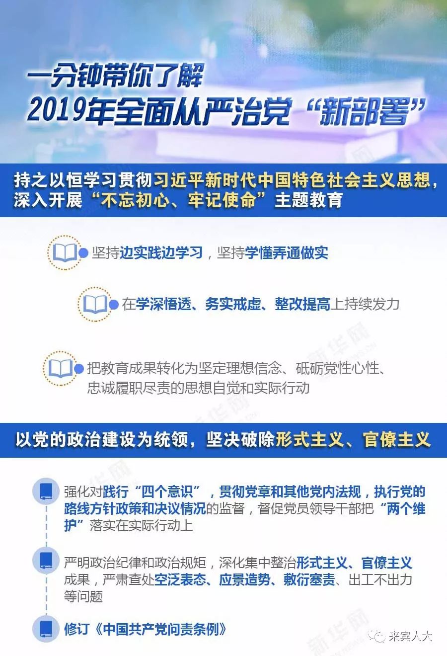 微党课一分钟带你了解2019年全面从严治党新部署