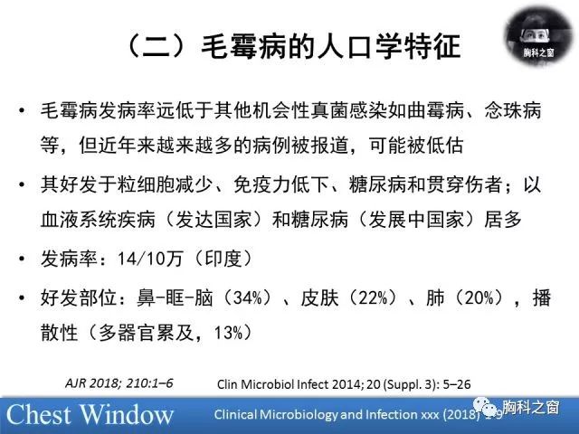 肺毛霉病的影像学表现