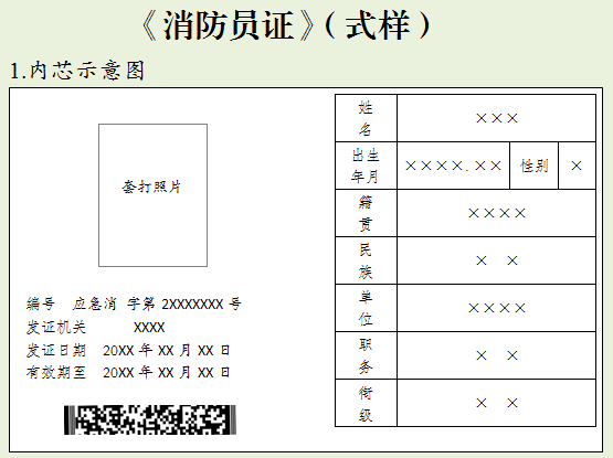 消防中级证 样本图片