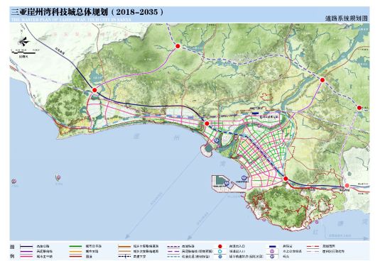 三亚崖州规划新公路图图片