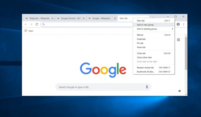 Google Chrome获得标签组特性 可使用鼠标滚动标签