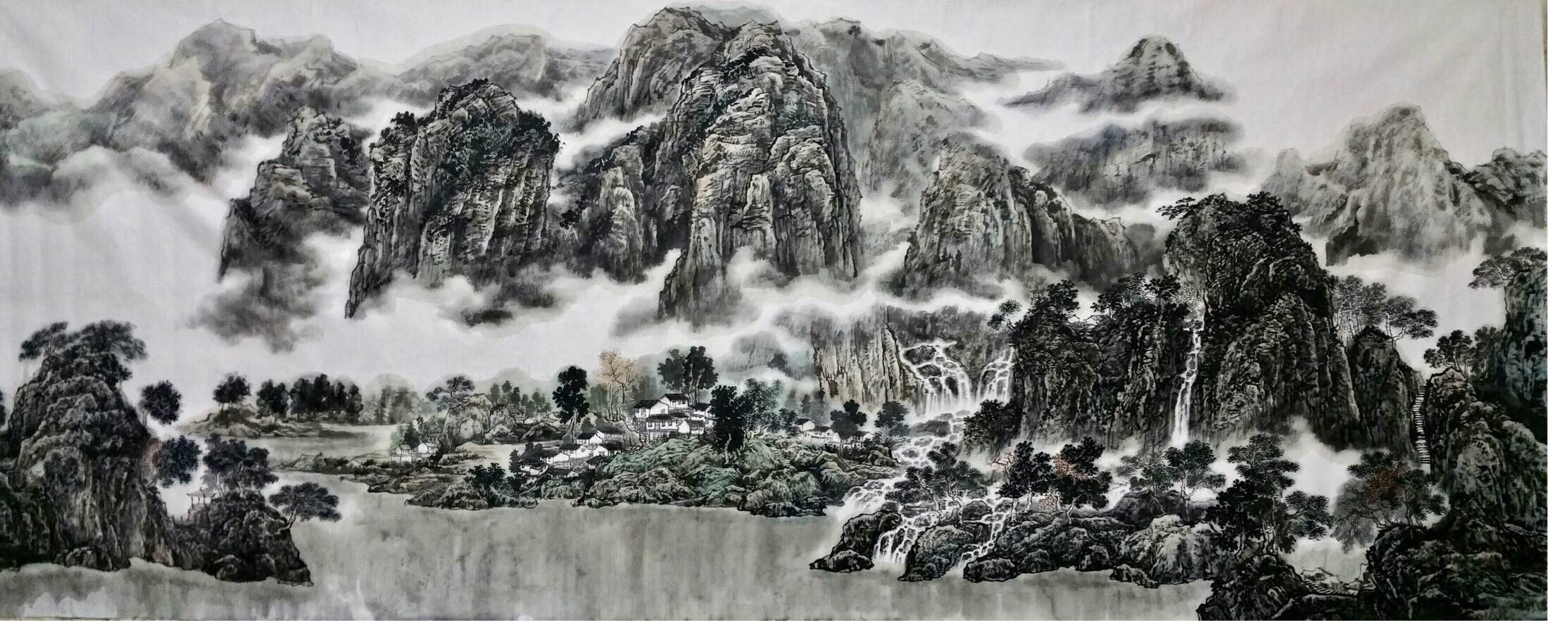 一月的硕果中国画家安洋作品亮相澳洲和欧洲