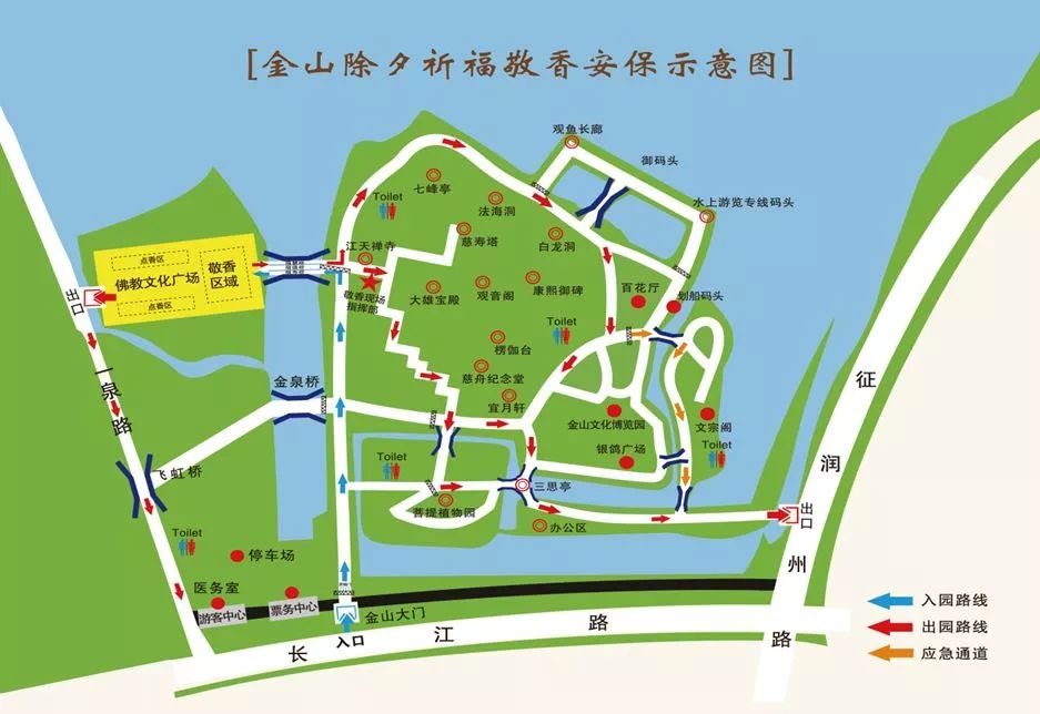 镇江金山寺导游图图片