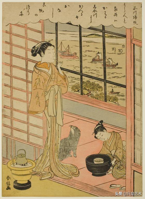 鈴木春信的日本传统浮世绘