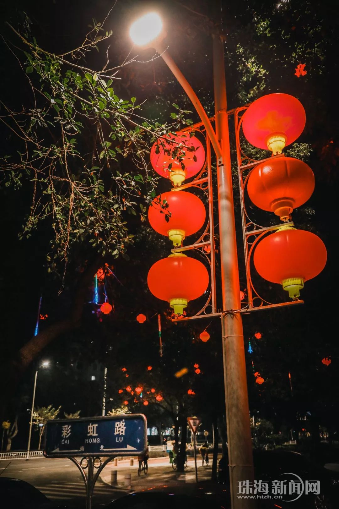 打卡!珠海最具年味兒的春節夜景都在這裡!_彩虹路