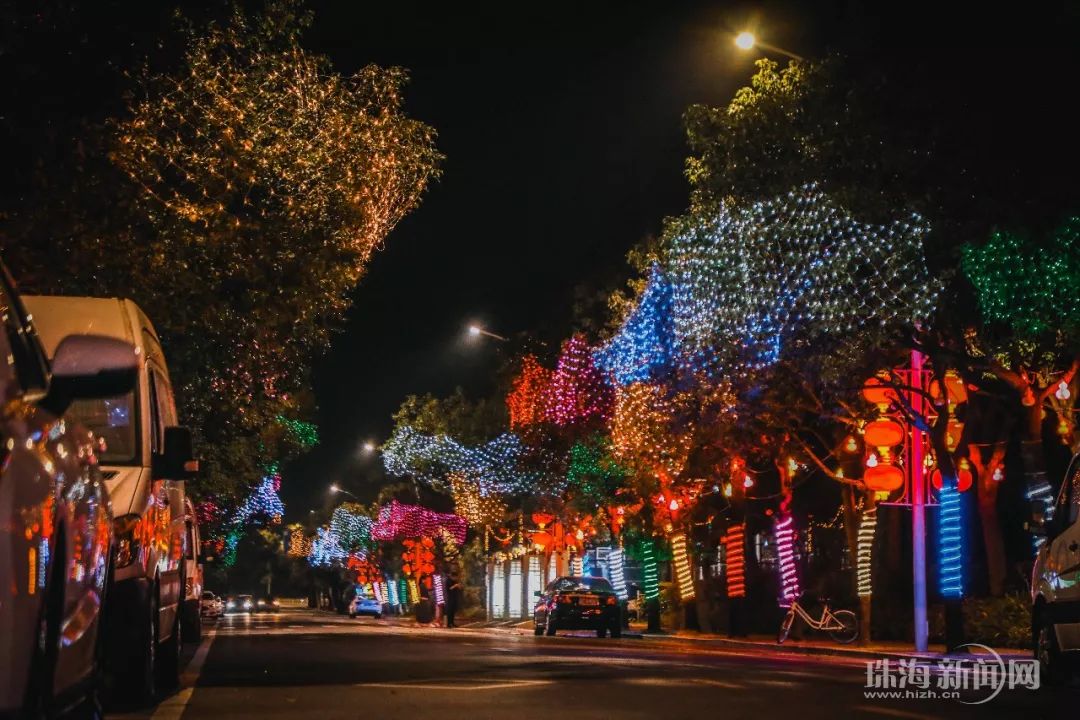 打卡!珠海最具年味兒的春節夜景都在這裡!_彩虹路