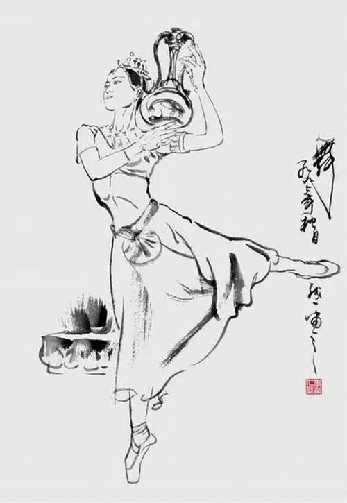 京剧国画速写,太美_季仁葵