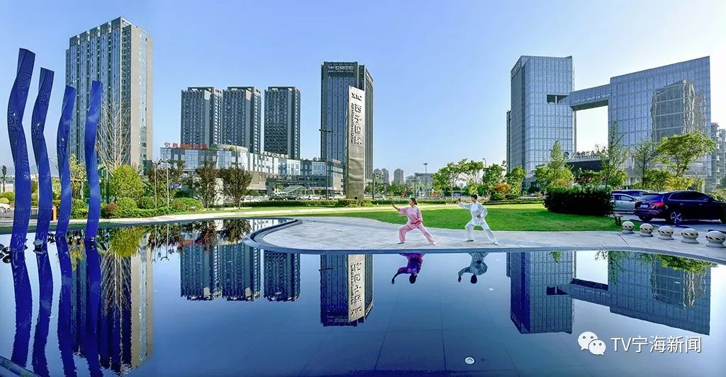 宁海天明湖商业街图片