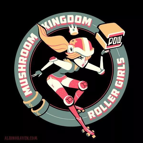 mushroom kingdom roller girlscareer injection illustration based