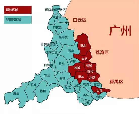 佛山市各镇地图图片