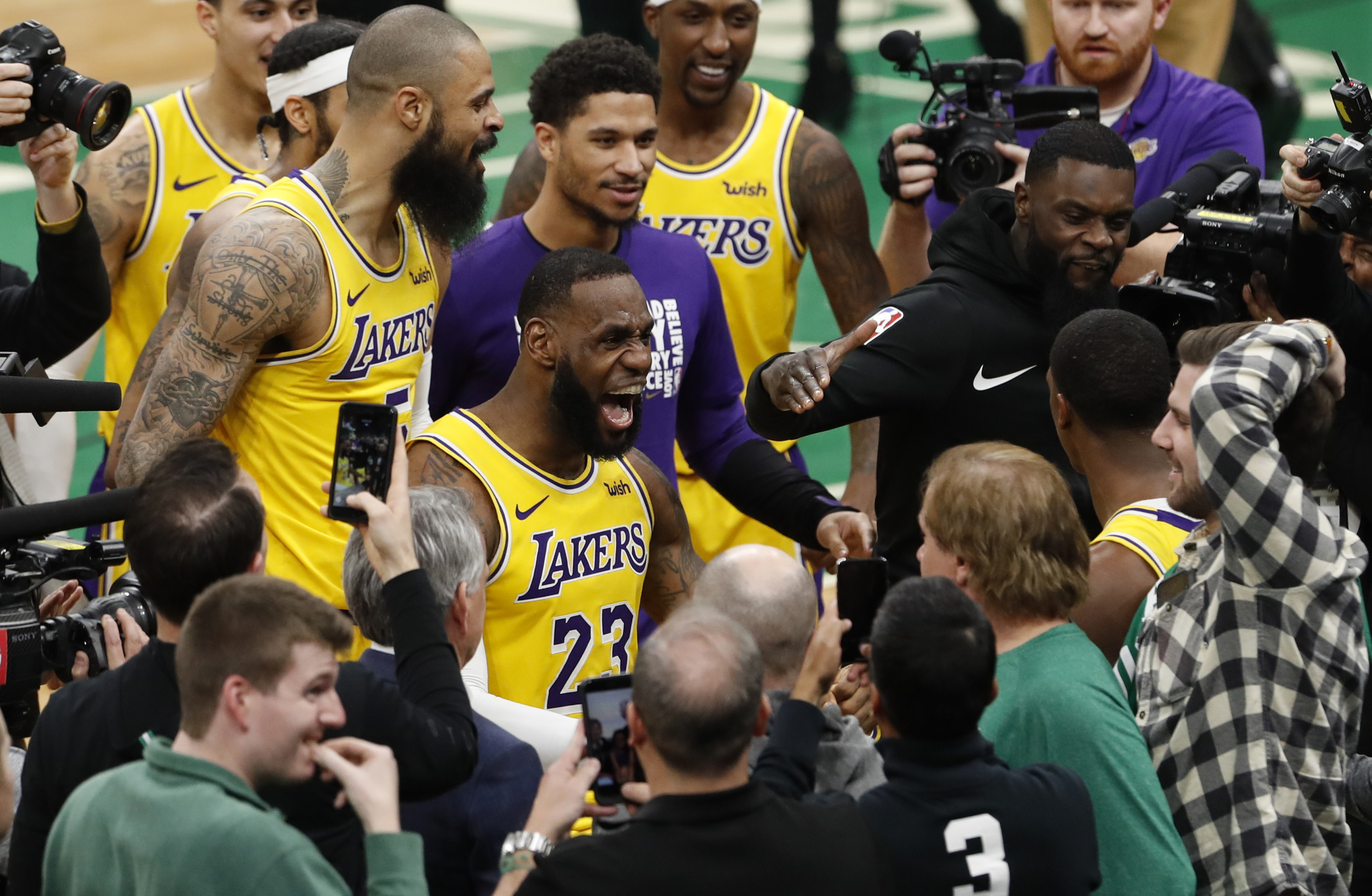 籃球——nba常規賽:湖人勝凱爾特人