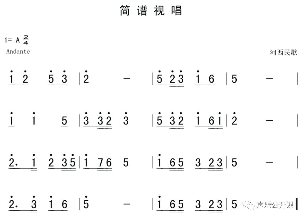 2月8日 每天一条简谱视唱(声乐爱好者专用)