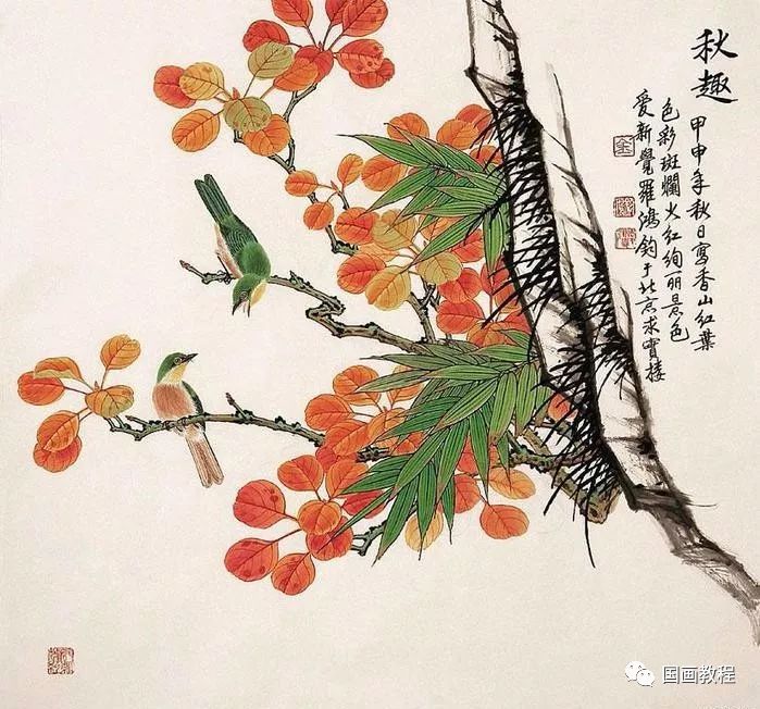 金鸿钧工笔重彩花鸟画100幅一饱眼福