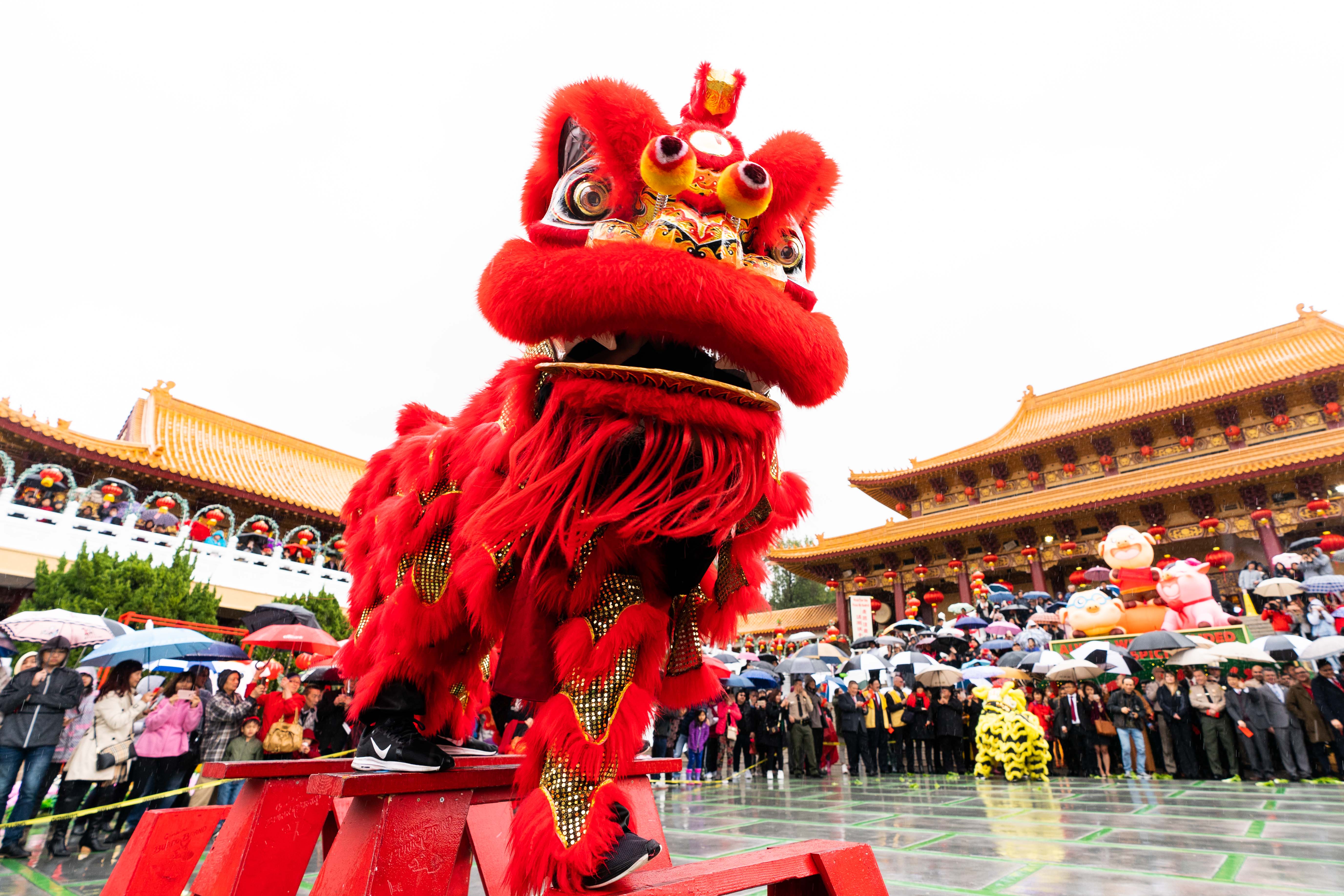 舞狮壁纸高清图片