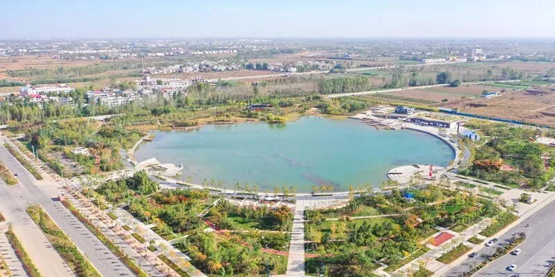 邓州明珠湖公园图片