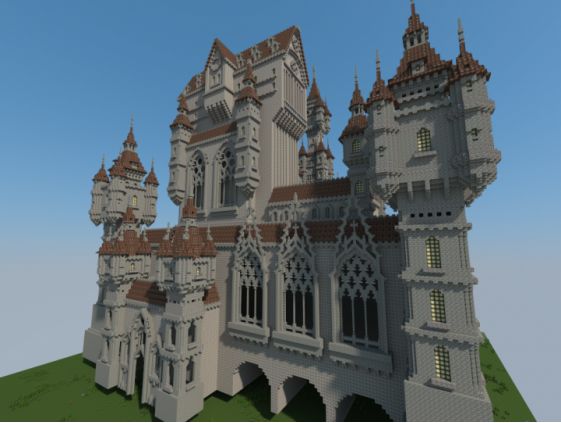 我的世界城堡设计图图片