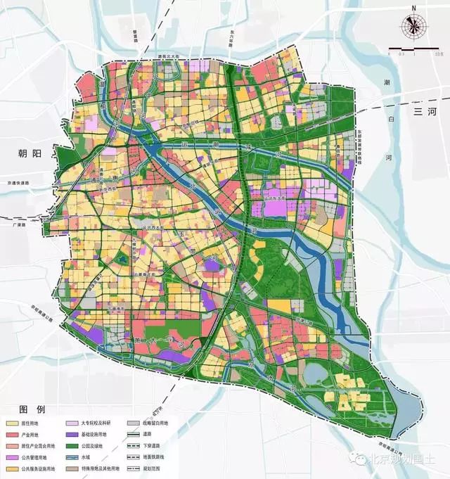 北京通州2030年规划图图片