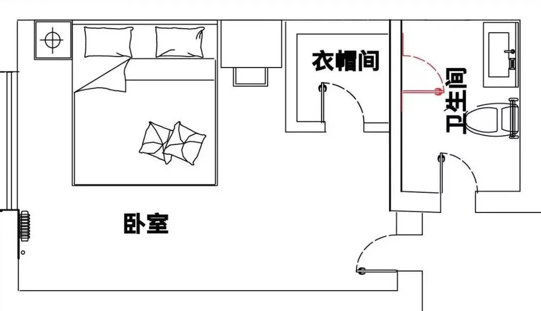 如何在臥室擠個衣帽間?原來可以這麼簡單!