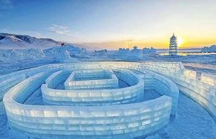 新疆大剧院冰雕图片
