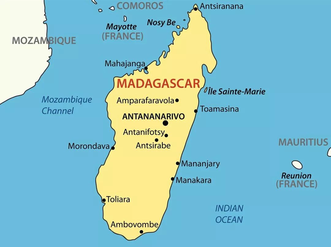 马达加斯加地图位置图片