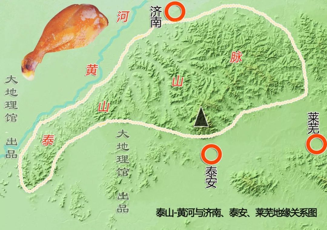 泰山山脉地形图图片