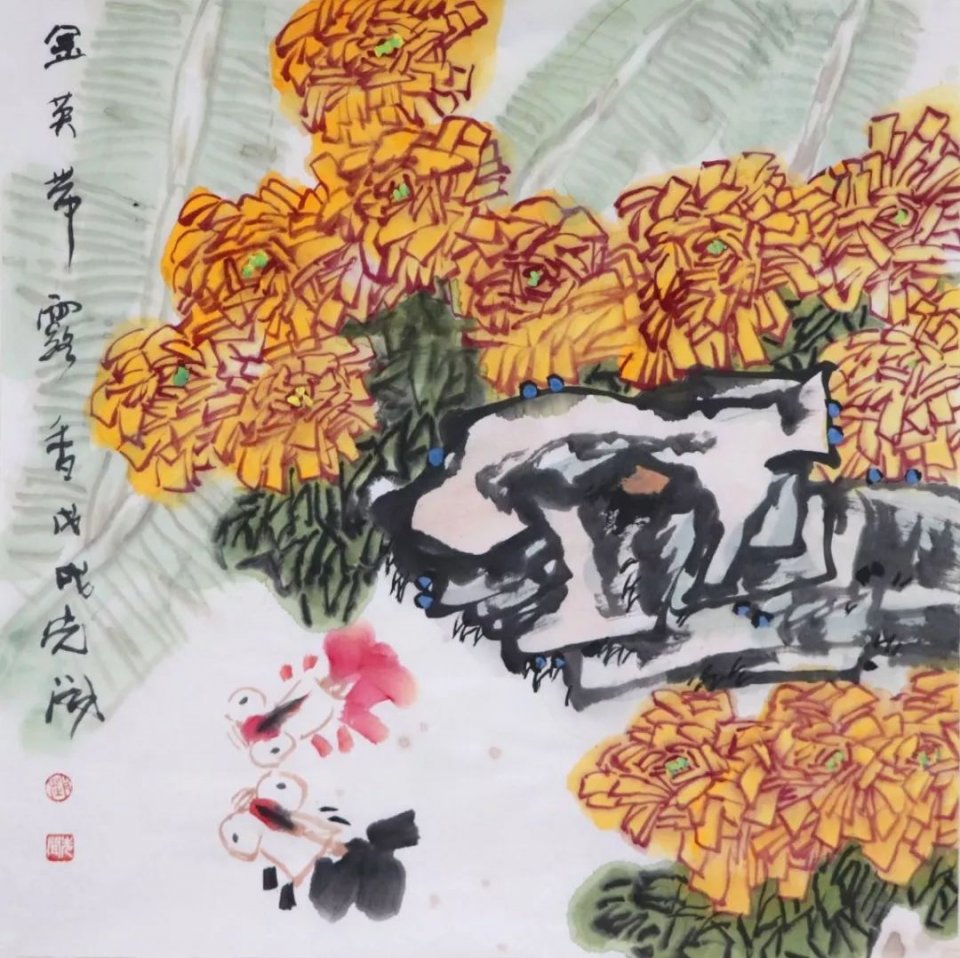 苏武《结发为夫妻▲泰丰文化签约画家王法科作品欲把相思说似谁