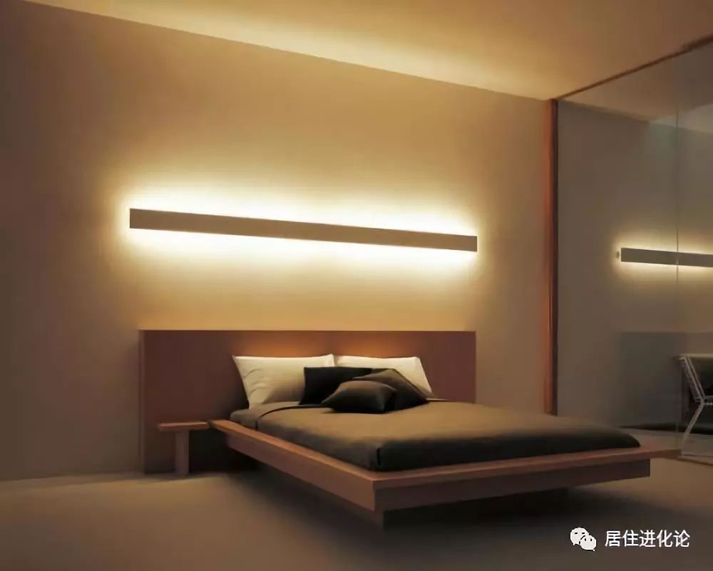 床背洗墙灯示意图如果说之前两部分,都是来解决安全感的,那灯光这里