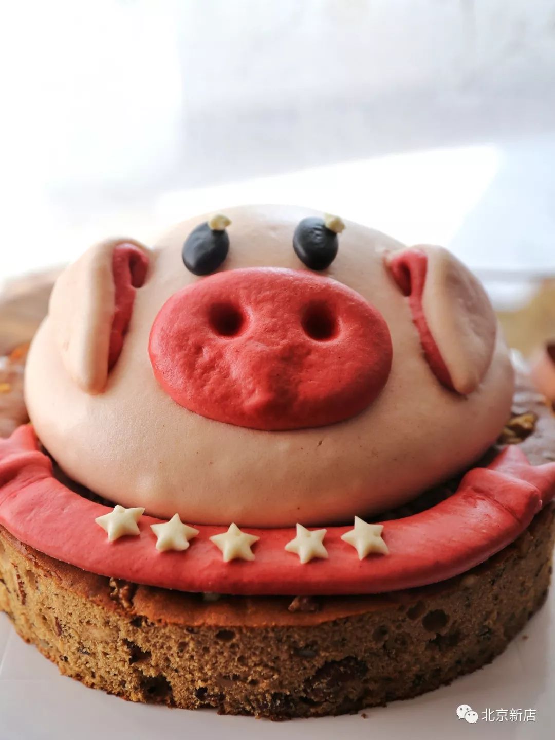 蛋糕猪头图片简单图片