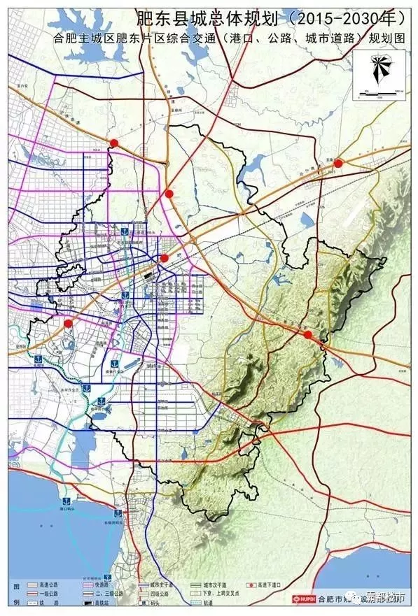 肥东八斗道路规划图图片