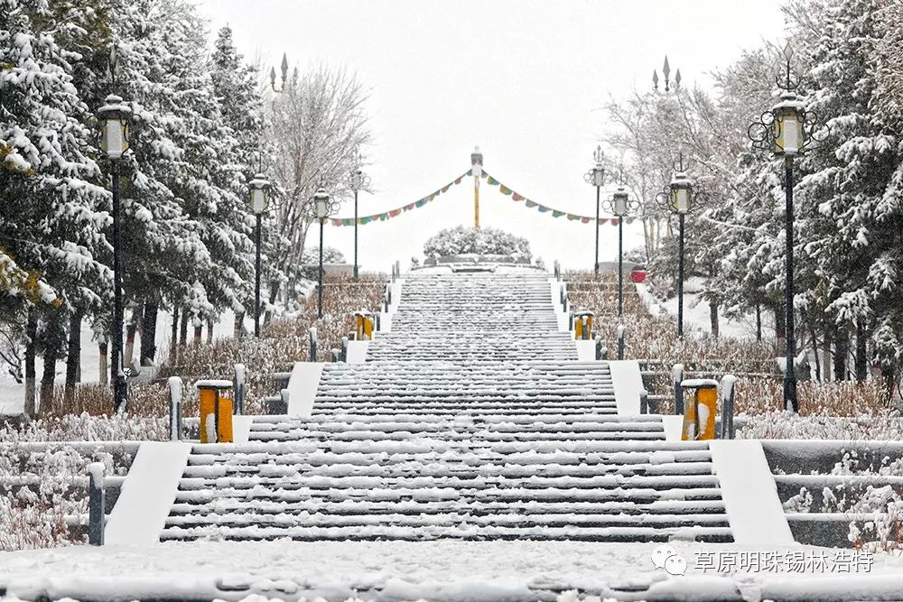 贝子庙雪景图片