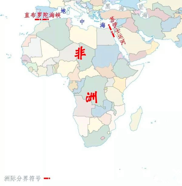 地圖看世界同一塊大陸為何分為亞洲和歐洲及七大洲的分界線