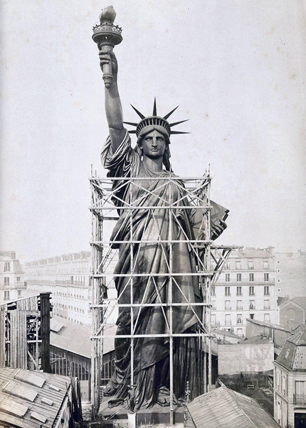 美国自由女神像内部图片