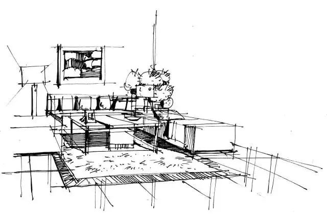 室内设计手绘技法家具的绘制与解析沙发