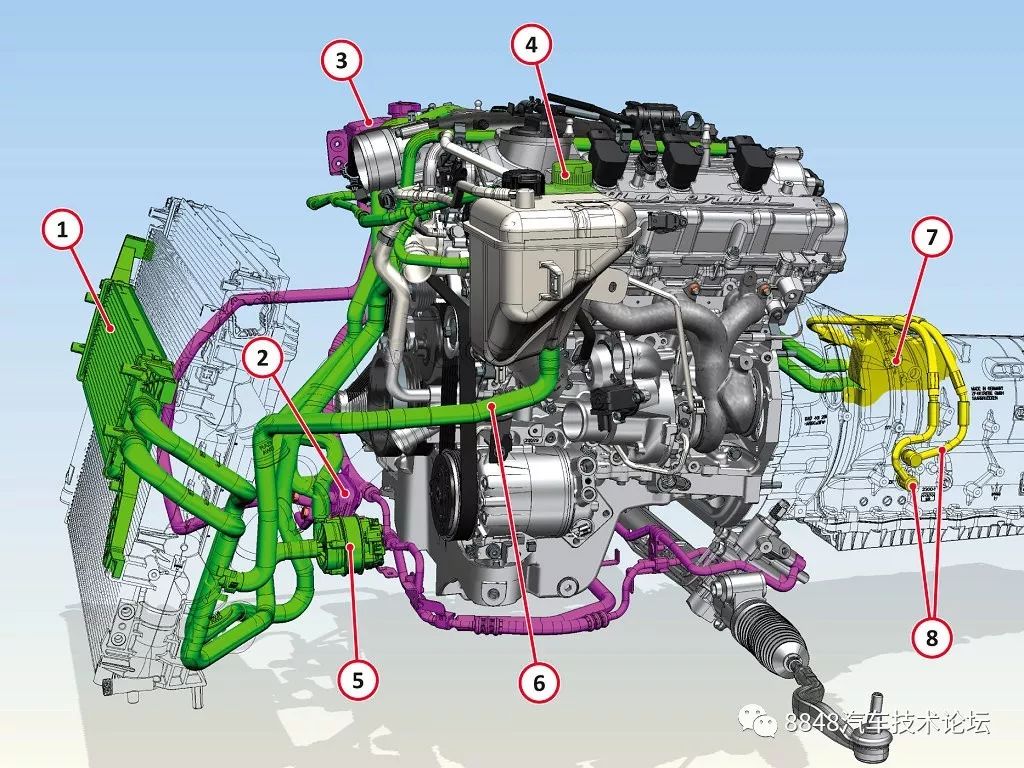 玛莎拉蒂30v6双涡轮增压发动机曲轴箱通风和冷却系统(六)