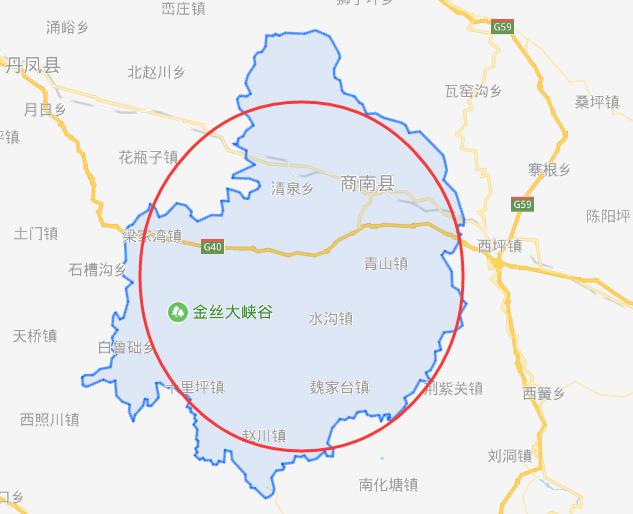 商南县镇村地图图片