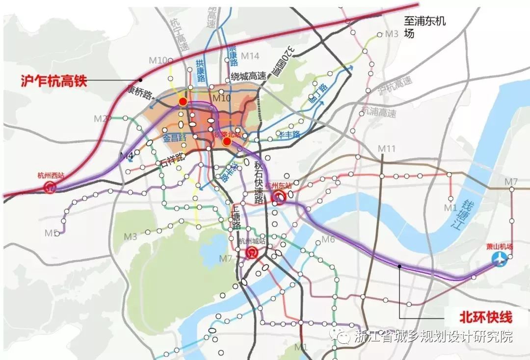 杭州运河新城地铁规划图片