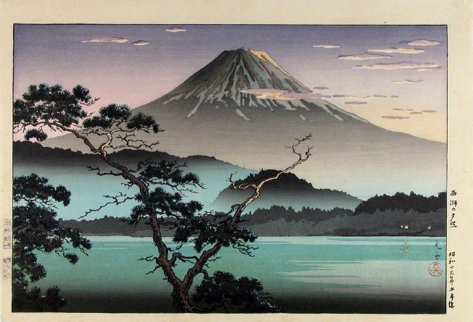 土屋光逸tsuchiya kōitsu日本浮世绘画家异域画风情调版