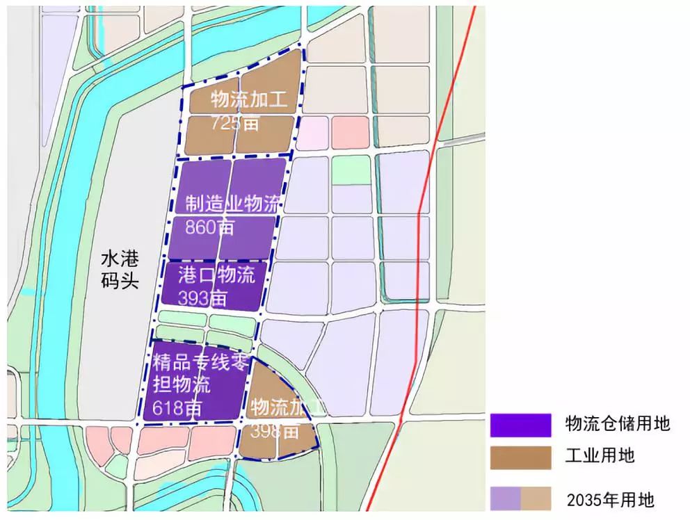 根據《專項規劃》,濟南國際內陸港核心區位於市區東北部,包括崔寨