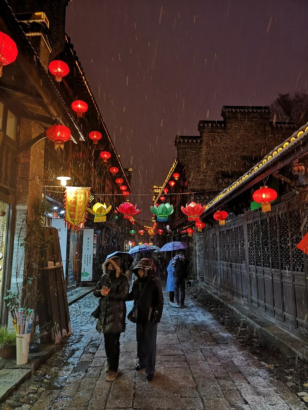 除夕夜景图图片