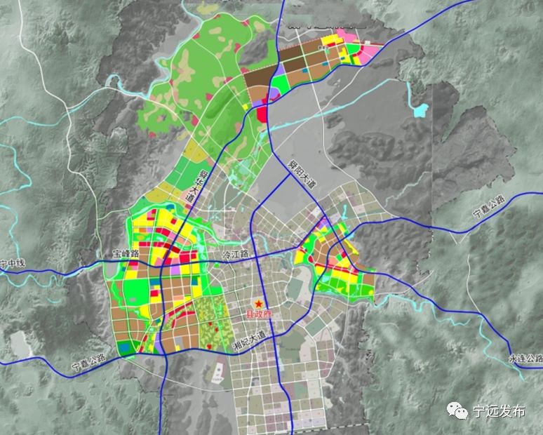 宁远县新城区规划图图片